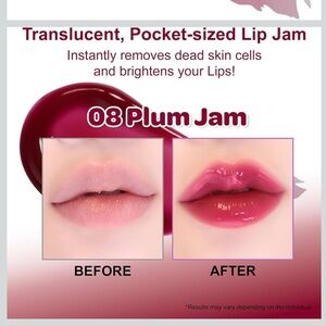 COLORGRAM TINTIN DORY LIP JAM 08 PLUM | Tinted Lip Jam, Hydrating & Plumping